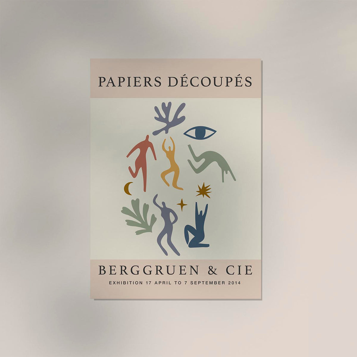 Figures & Forms Papiers Decoupes Art Poster