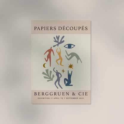 Figures & Forms Papiers Decoupes Art Poster
