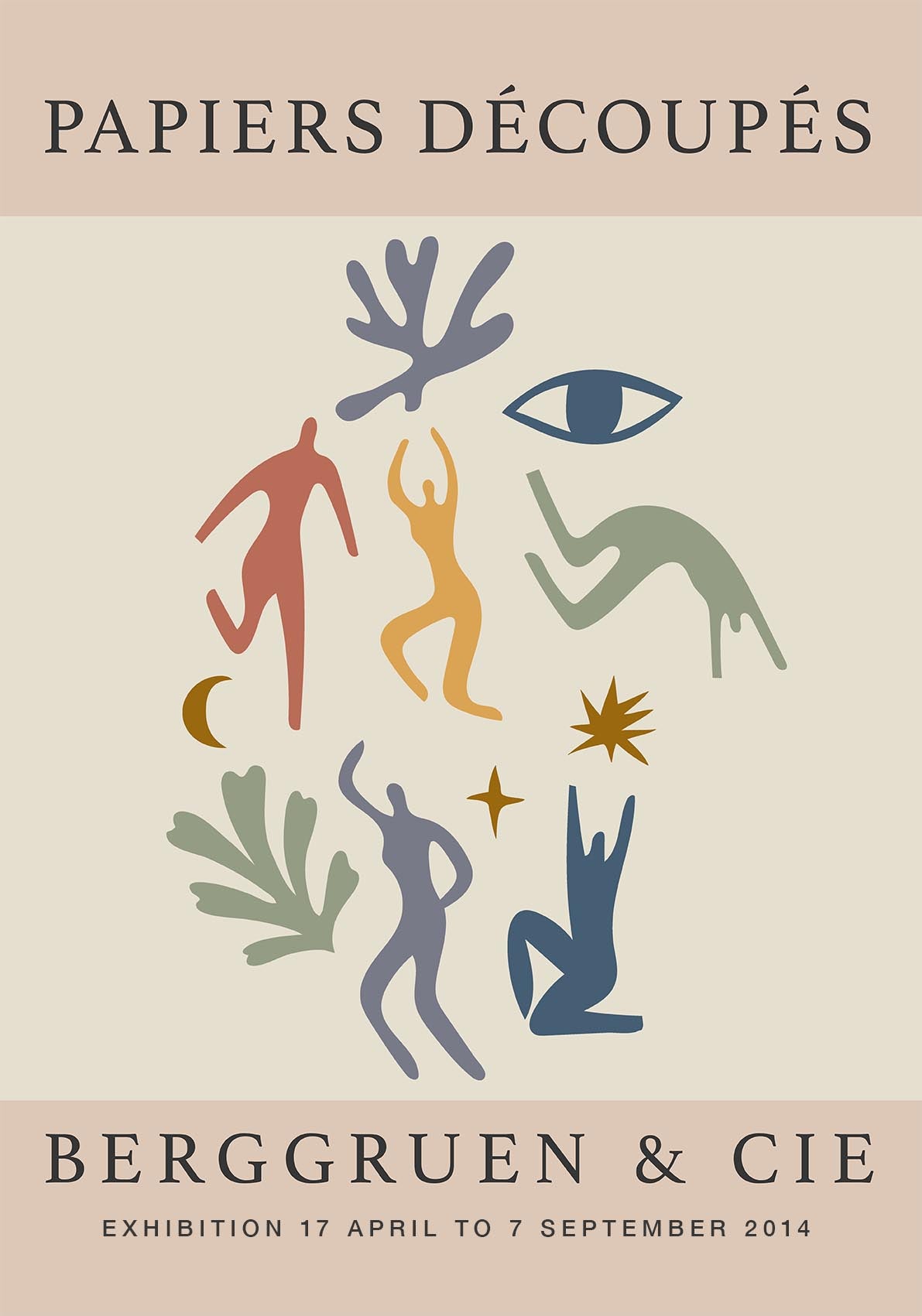 Figures & Forms Papiers Decoupes Art Poster