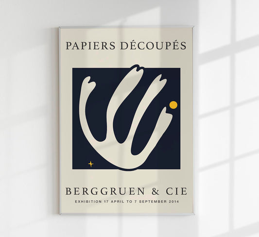 Midnight Cut-Out Papiers Decoupes Art Poster