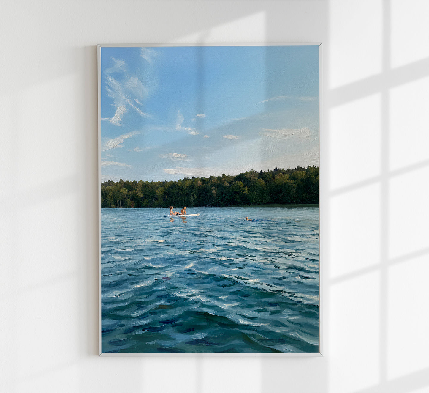 Chilling day at a Berliner Lake Art Poster