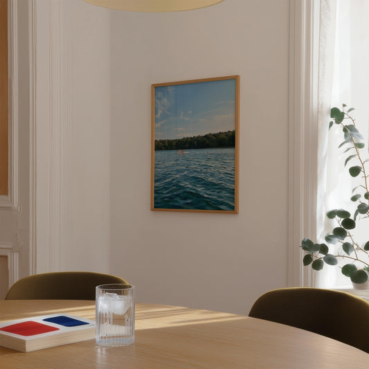 Chilling day at a Berliner Lake Art Poster