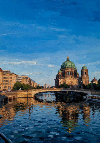 Museum Island in a sunny day Art Poster