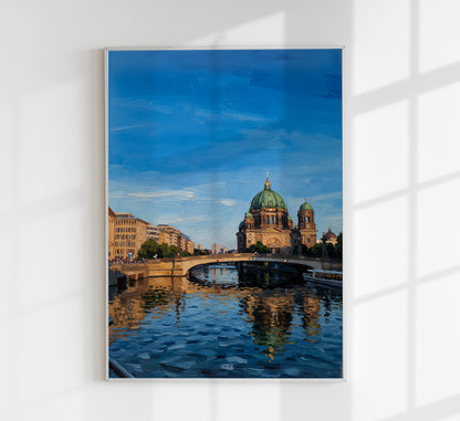Museum Island in a sunny day Art Poster