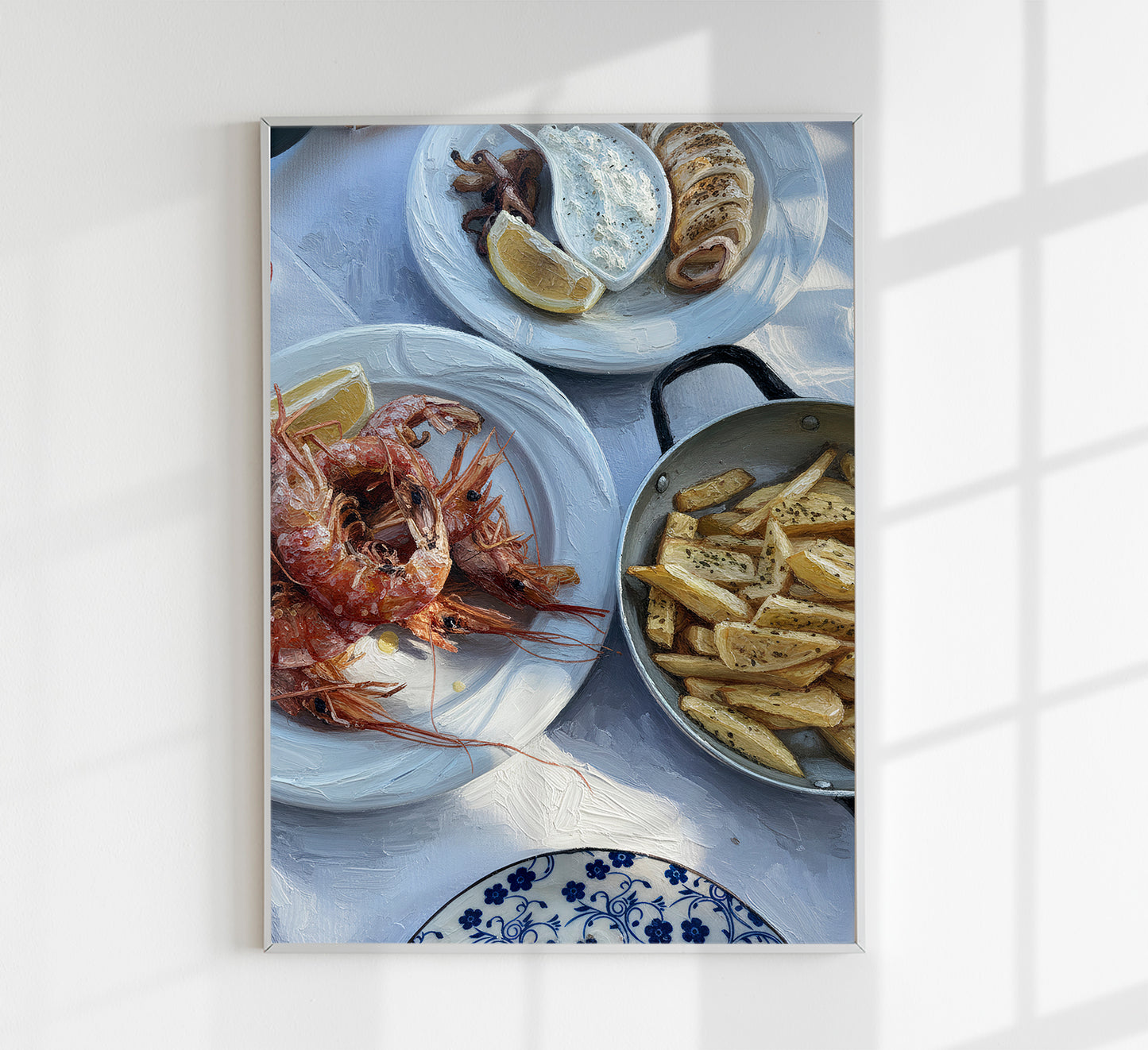 A Greek Lunch Art Poster