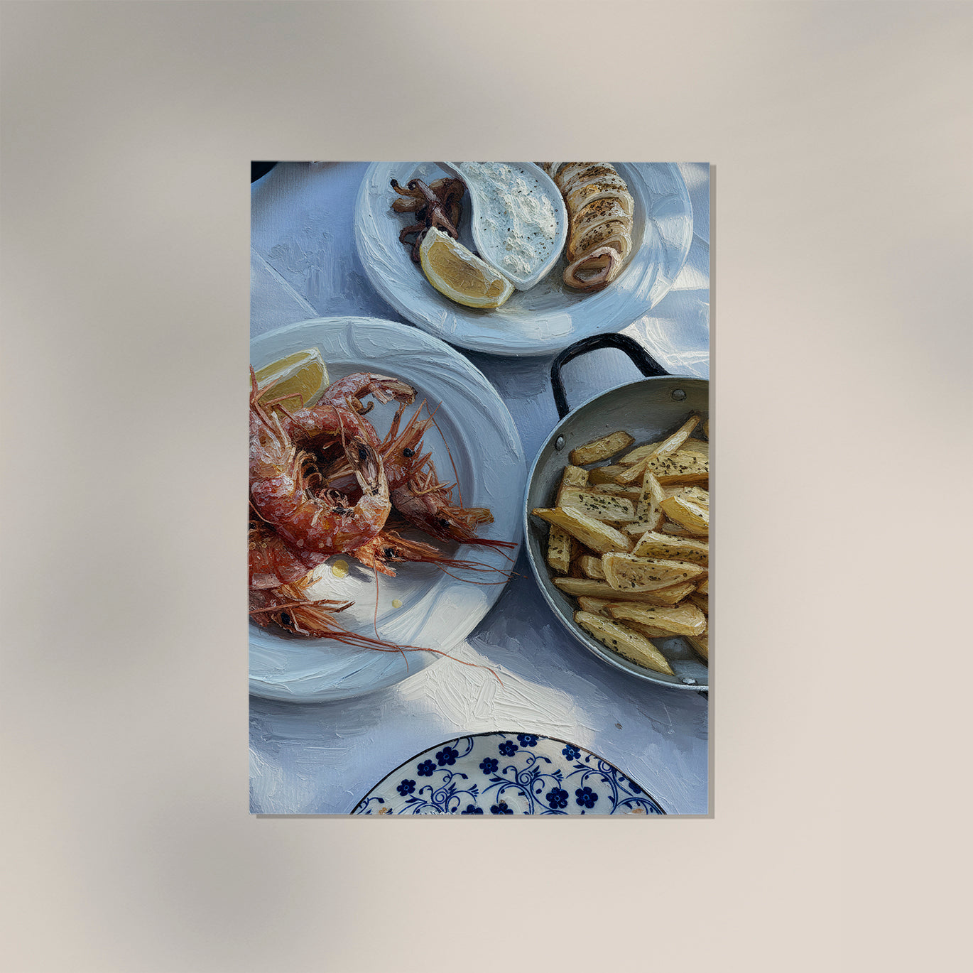 A Greek Lunch Art Poster