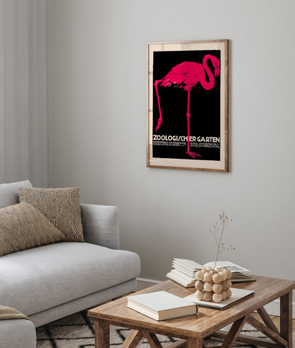 Zoologischer Garten Flamingo Poster