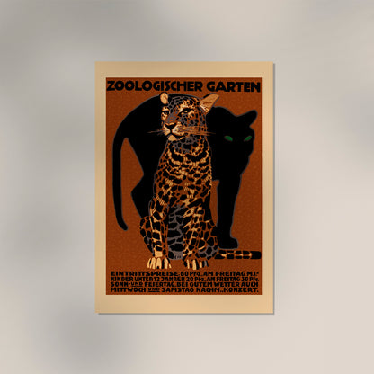 Zoologischer Garten Zoo Vintage Poster