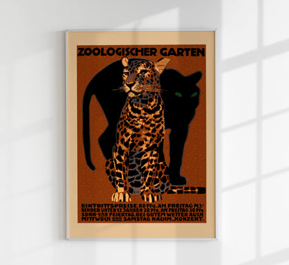 Zoologischer Garten Zoo Vintage Poster