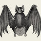 Antique Bat Poster