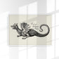 Antique Flying Dragon Poster