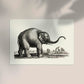 Antique Elephant Poster