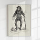 Antique Smiling Monkey Poster