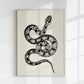 Antique Snake Poster