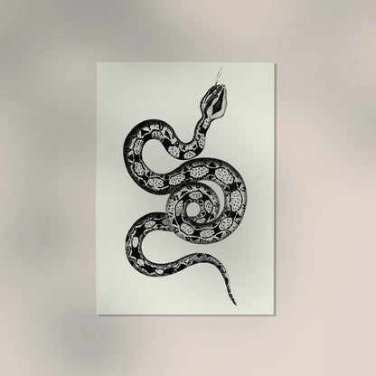 Antique Snake Poster