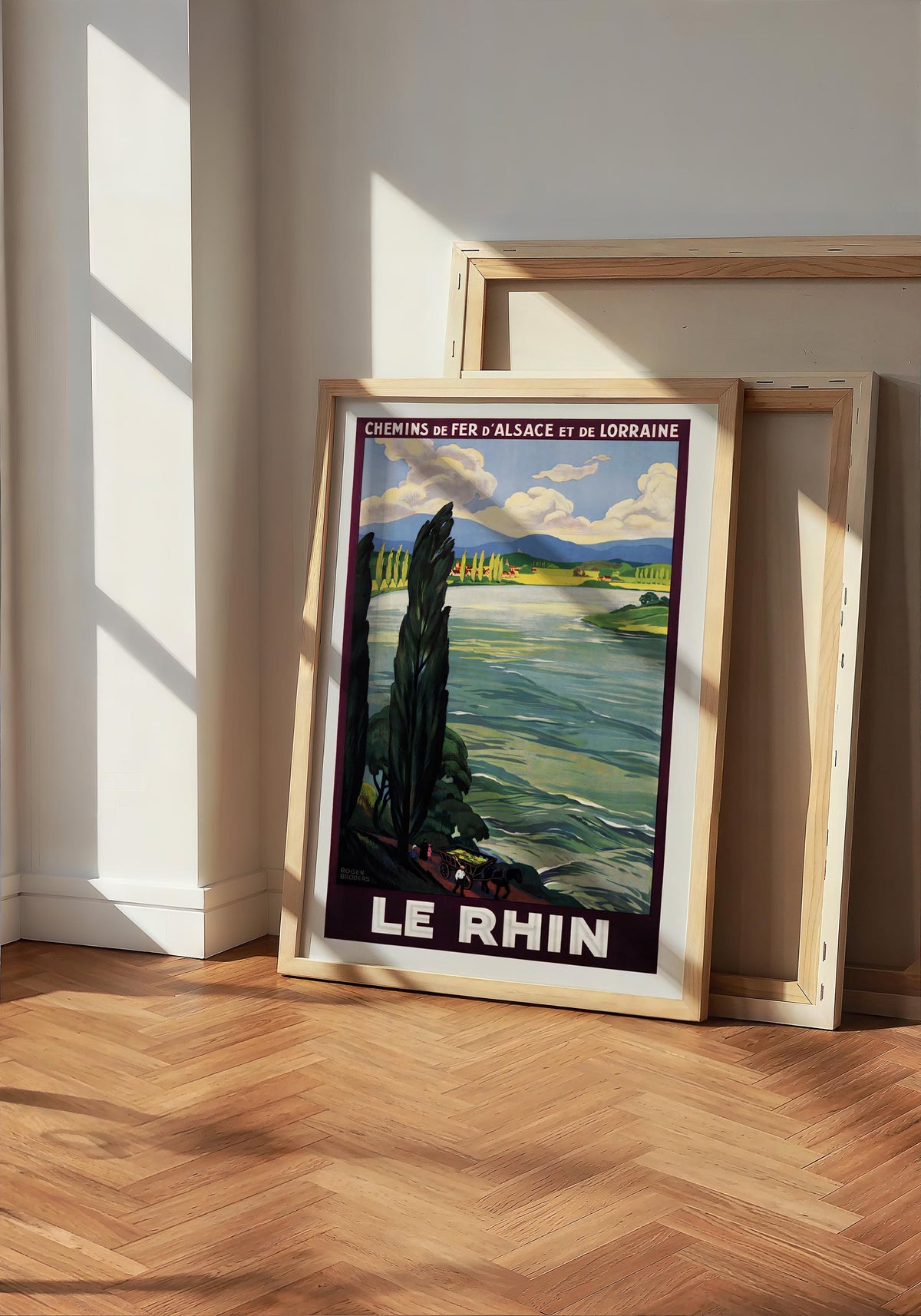 Le Rhin by Roger Broders – Vintage French Travel Poster