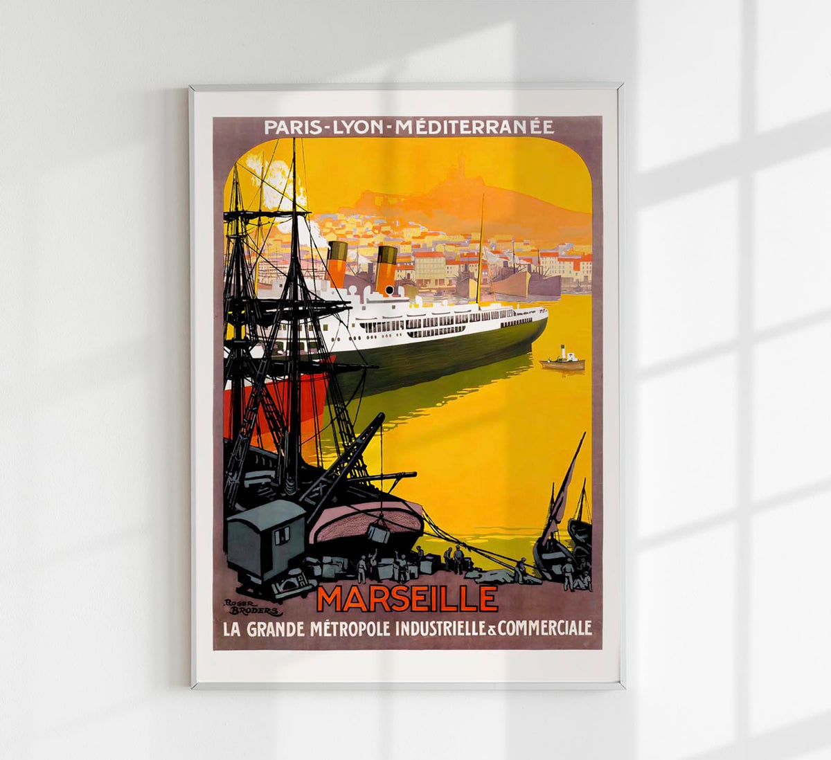 Marseille by Roger Broders – Vintage French Travel Poster