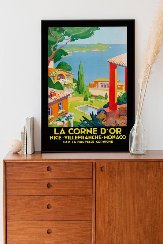 La Corniche d'Or by Roger Broders – Vintage French Travel Poster