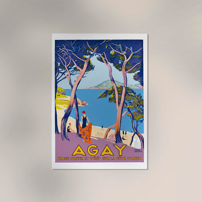 Agay by Roger Broders – Vintage French Riviera Travel Poster
