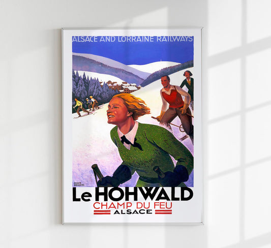 Le Hohwald – Champ du Feu by Roger Broders – Vintage Travel Poster