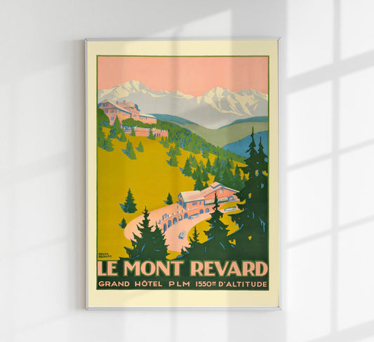 Le Mont Revard by Roger Broders – Vintage French Travel Poster