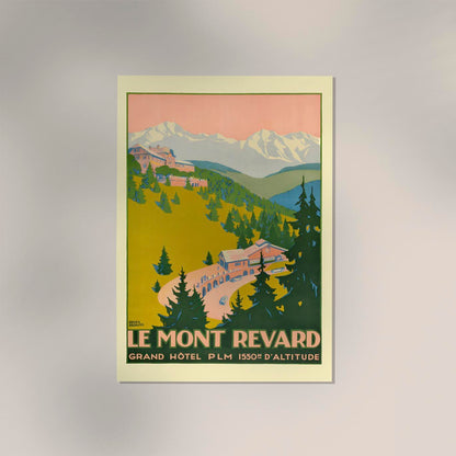 Le Mont Revard by Roger Broders – Vintage French Travel Poster