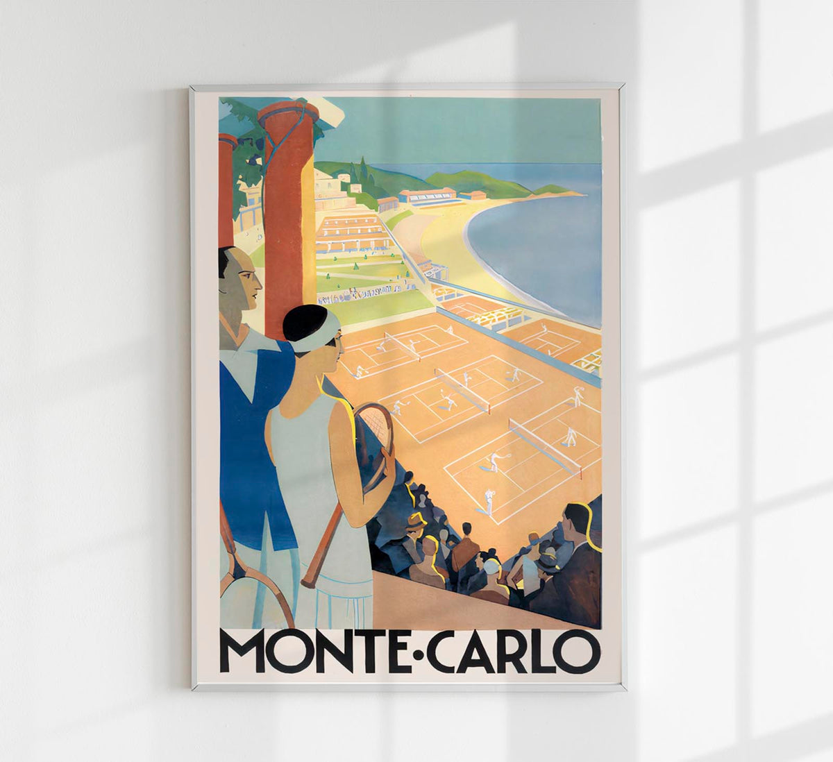 Monte-Carlo Tennis by Roger Broders – Vintage Sports Poster