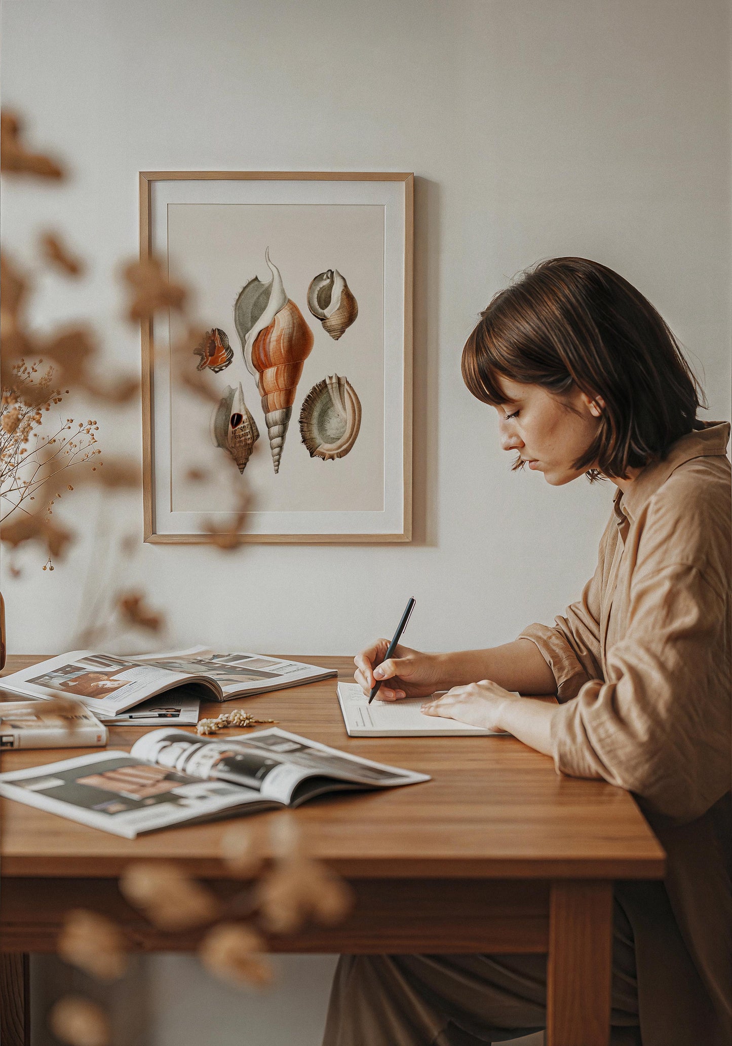 Shells Collage nr 2 Antique Print