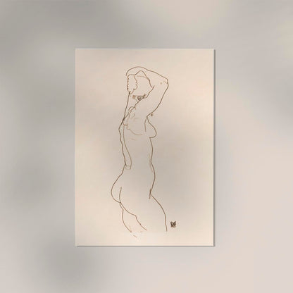 Naked Woman Nr. 1 by Egon Schiele