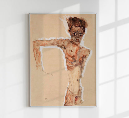 Naked Man: Self-Portrait by Egon Schiele