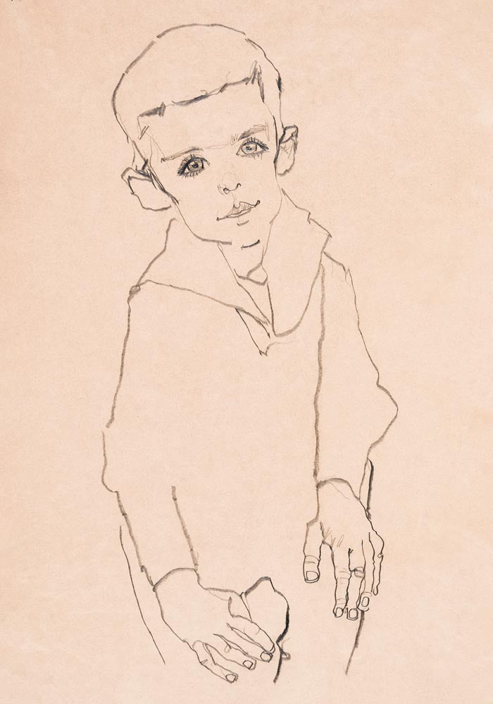 Portrait of Herbert Rainer by Egon Schiele