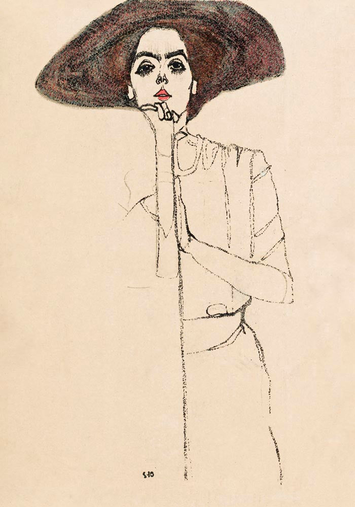 Portrait of a Woman (1910) by Egon Schiele