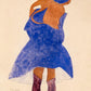 Standing Girl, Back View by Egon Schiele