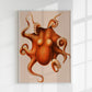 Beige Pulpo Squid Set of 2 Prints