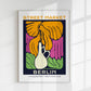 Berlin Street Market White Vase Graphic Art Poster