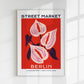 Berlin Street Market Anturius Flower Graphic Art Poster