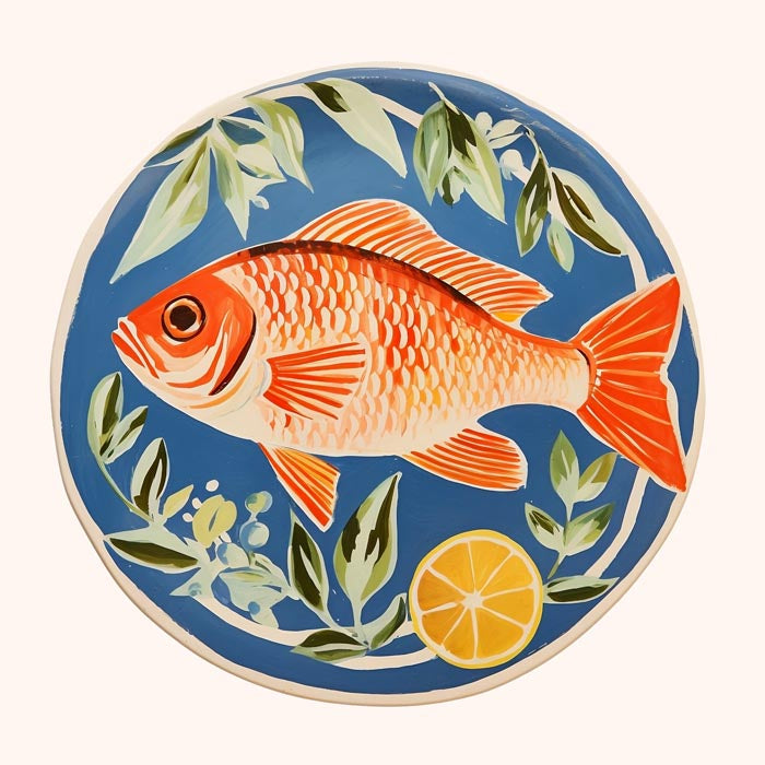 Orange Fish Art Print