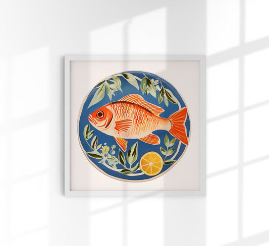 Orange Fish Art Print