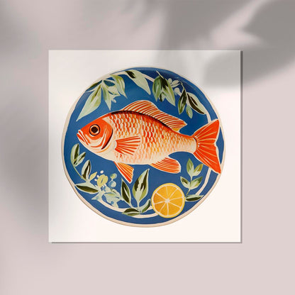 Orange Fish Art Print