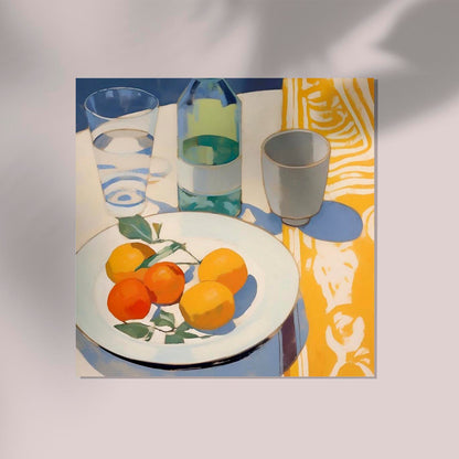 Oranges On The Table Art Print