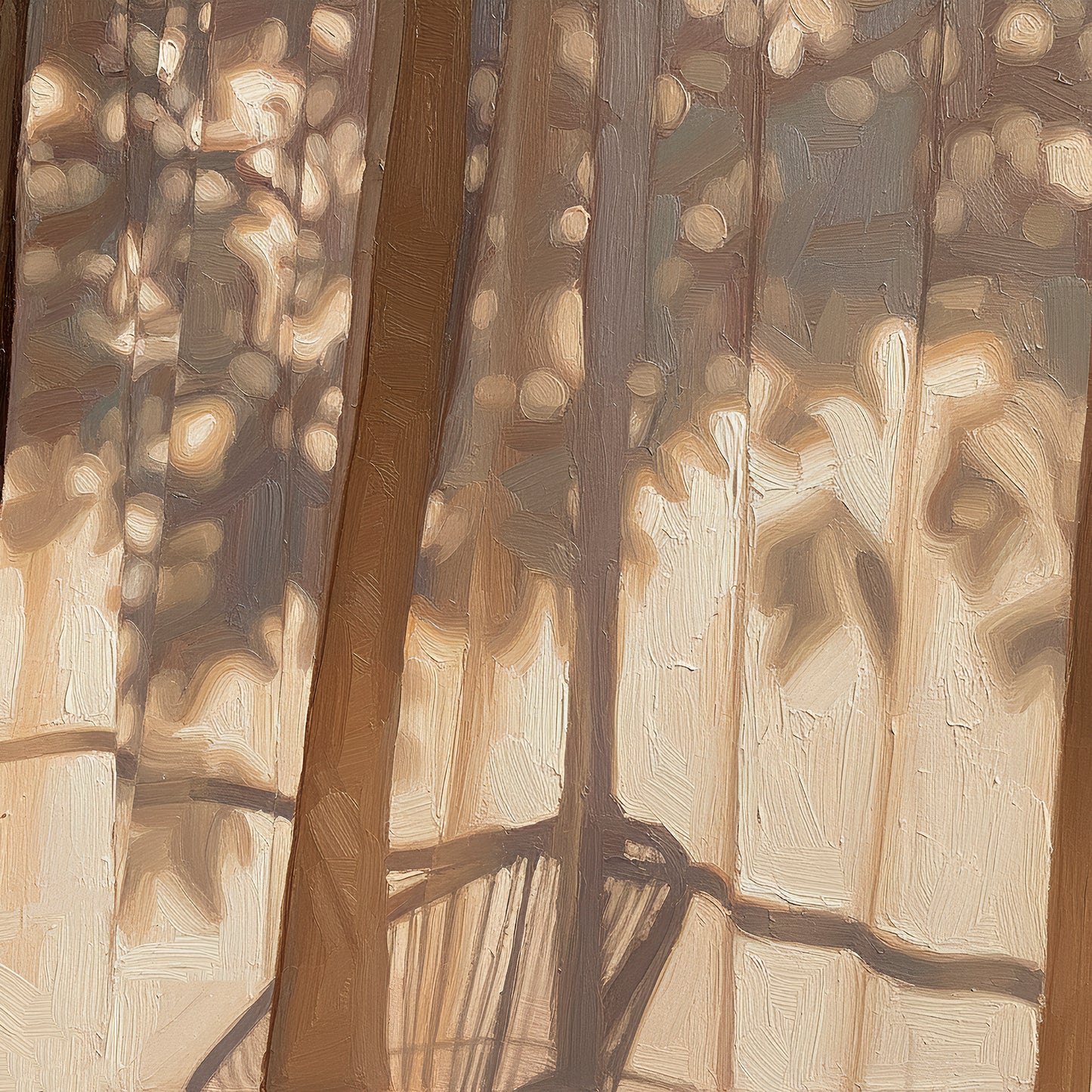 Shadow on the window Squared Print
