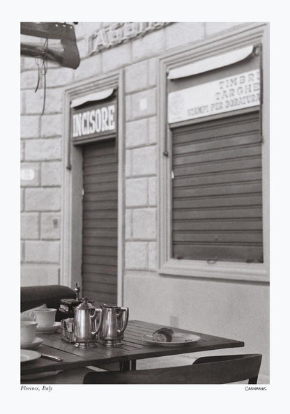 Coffee in Florence Poster by Cannanas