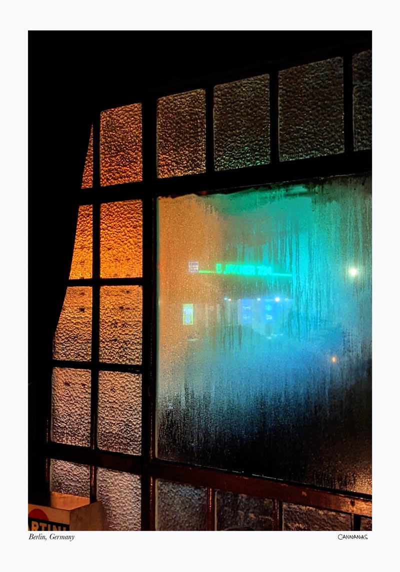 Neon Window in Berlin Poster by Cannanas