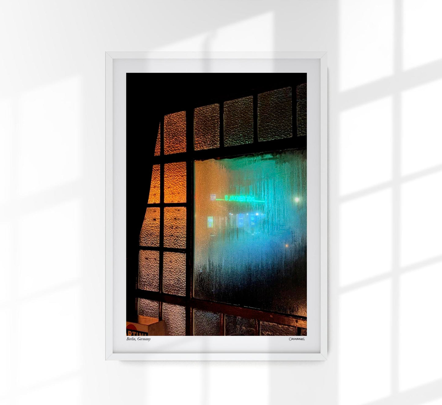 Neon Window in Berlin Poster by Cannanas