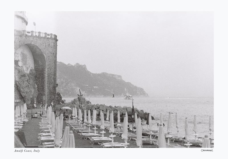 Sea Coast in Amalfi Coast Poster by Cannanas