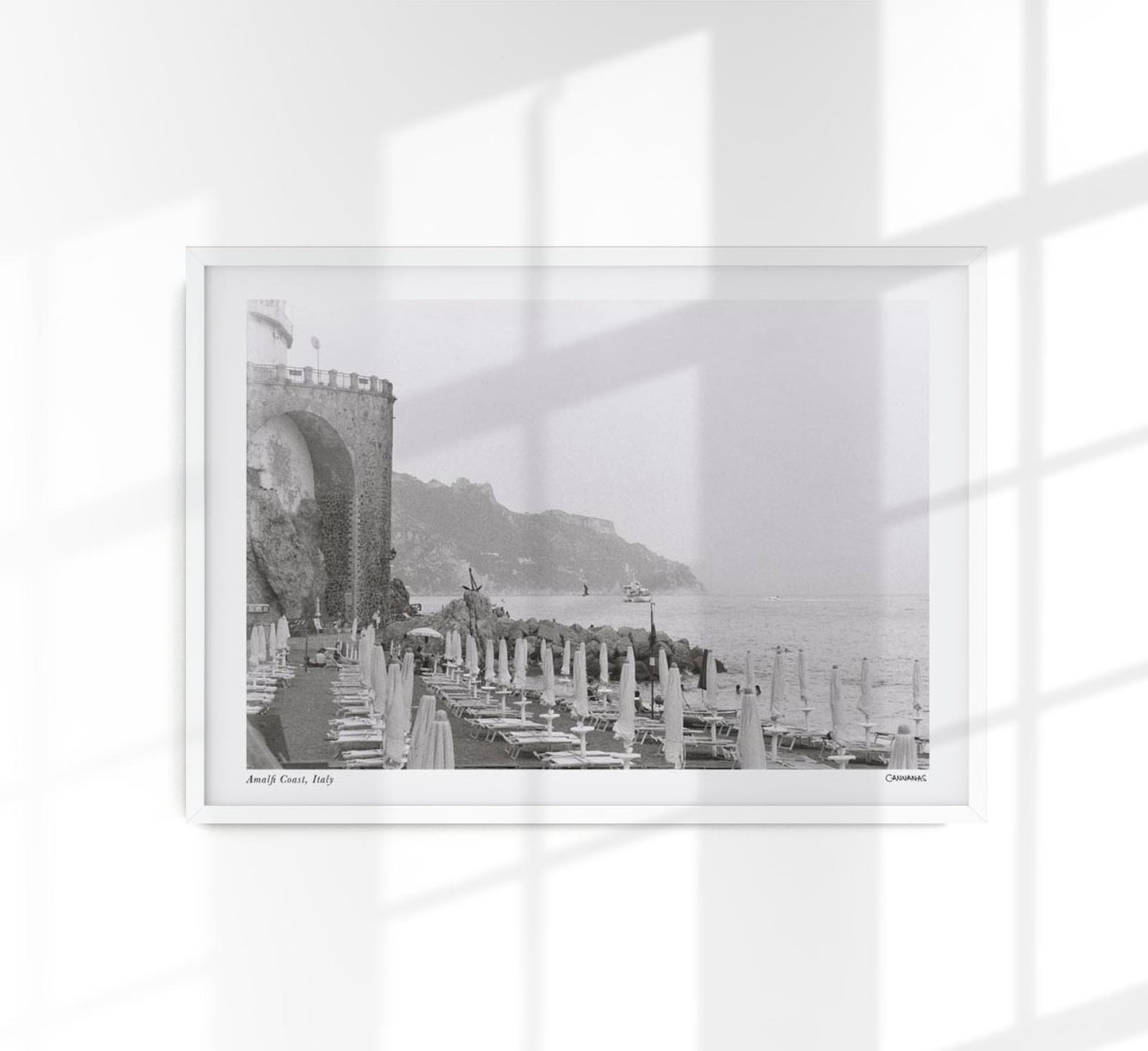 Sea Coast in Amalfi Coast Poster by Cannanas