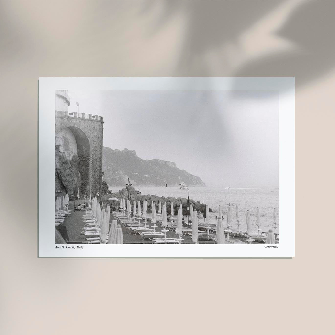 Sea Coast in Amalfi Coast Poster by Cannanas