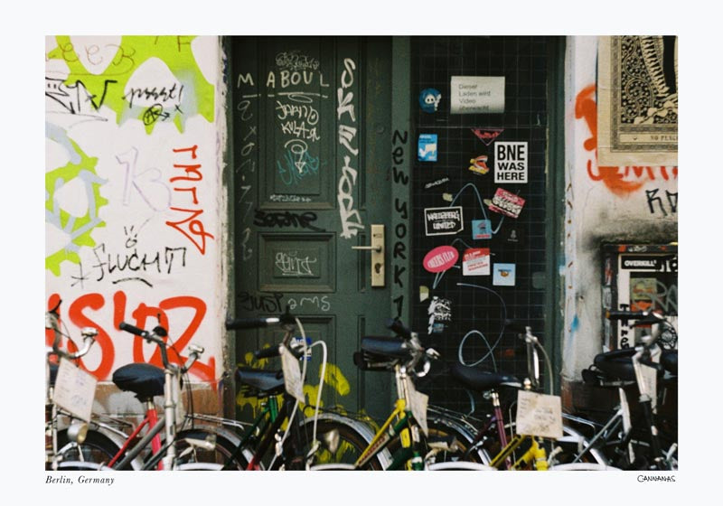 Bikes in Berlin Poster by Cannanas