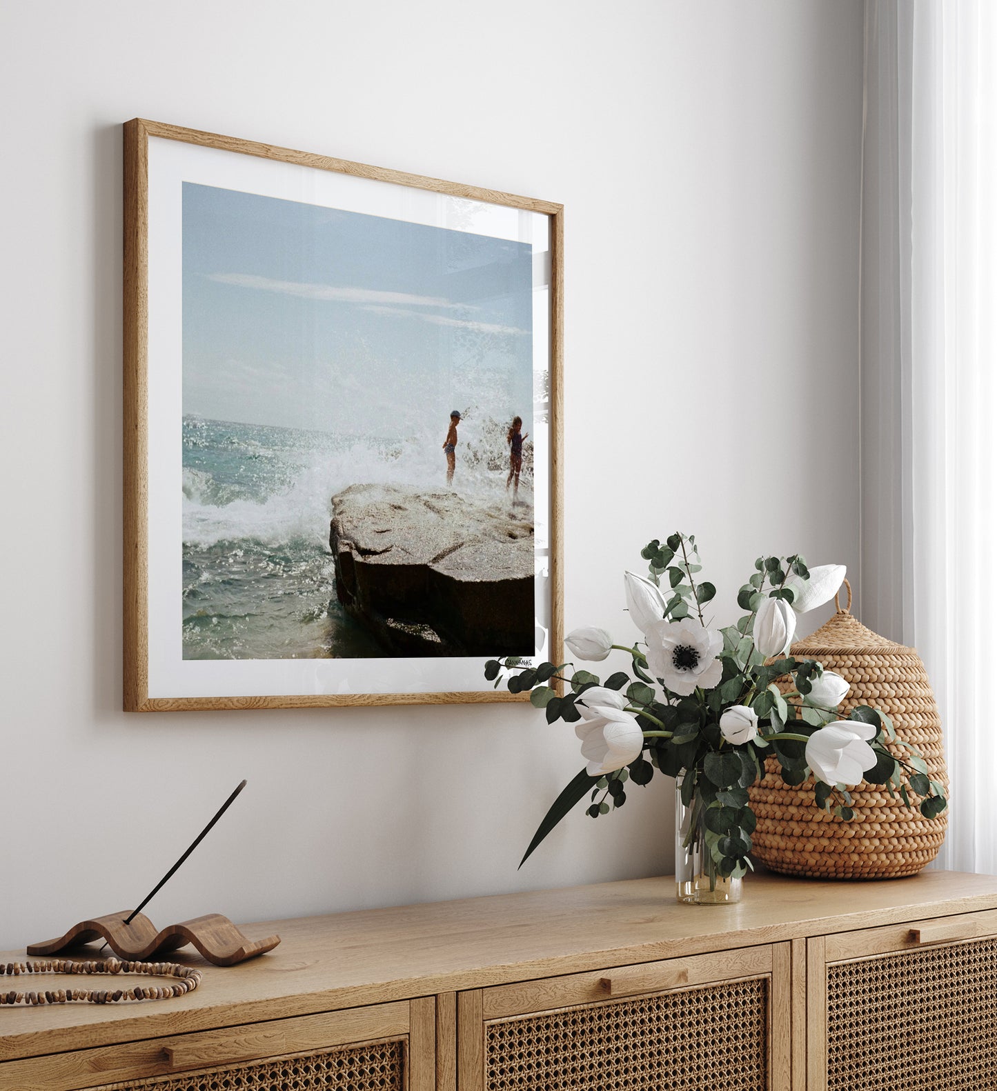 Children playing on the beach by Cannanas