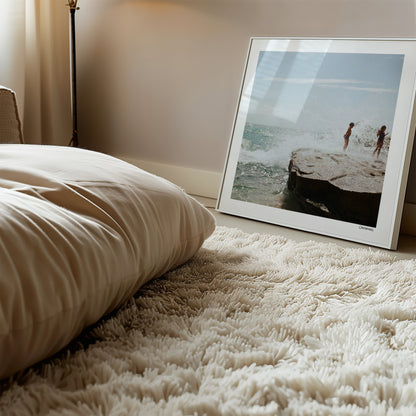 Children playing on the beach by Cannanas